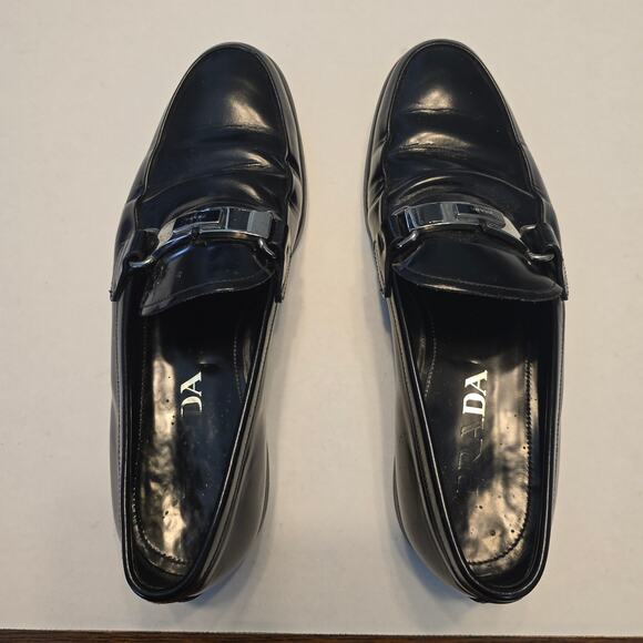 Prada Men's Loafer 2DE060 Black US 8.5 Authentic - Picture 2 of 6
